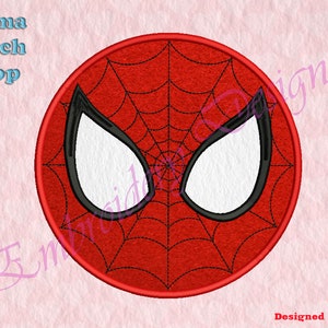 Web - man face Applique Embroidery Designs, Web - man Logo  Superhero Embroidery Designs, Superhero Applique Embroidery, Machine Embroidery