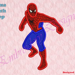 Web-man Applique Embroidery Designs, Superhero Embroidery Designs, Applique Embroidery Designs, Machine Applique Embroidery Design