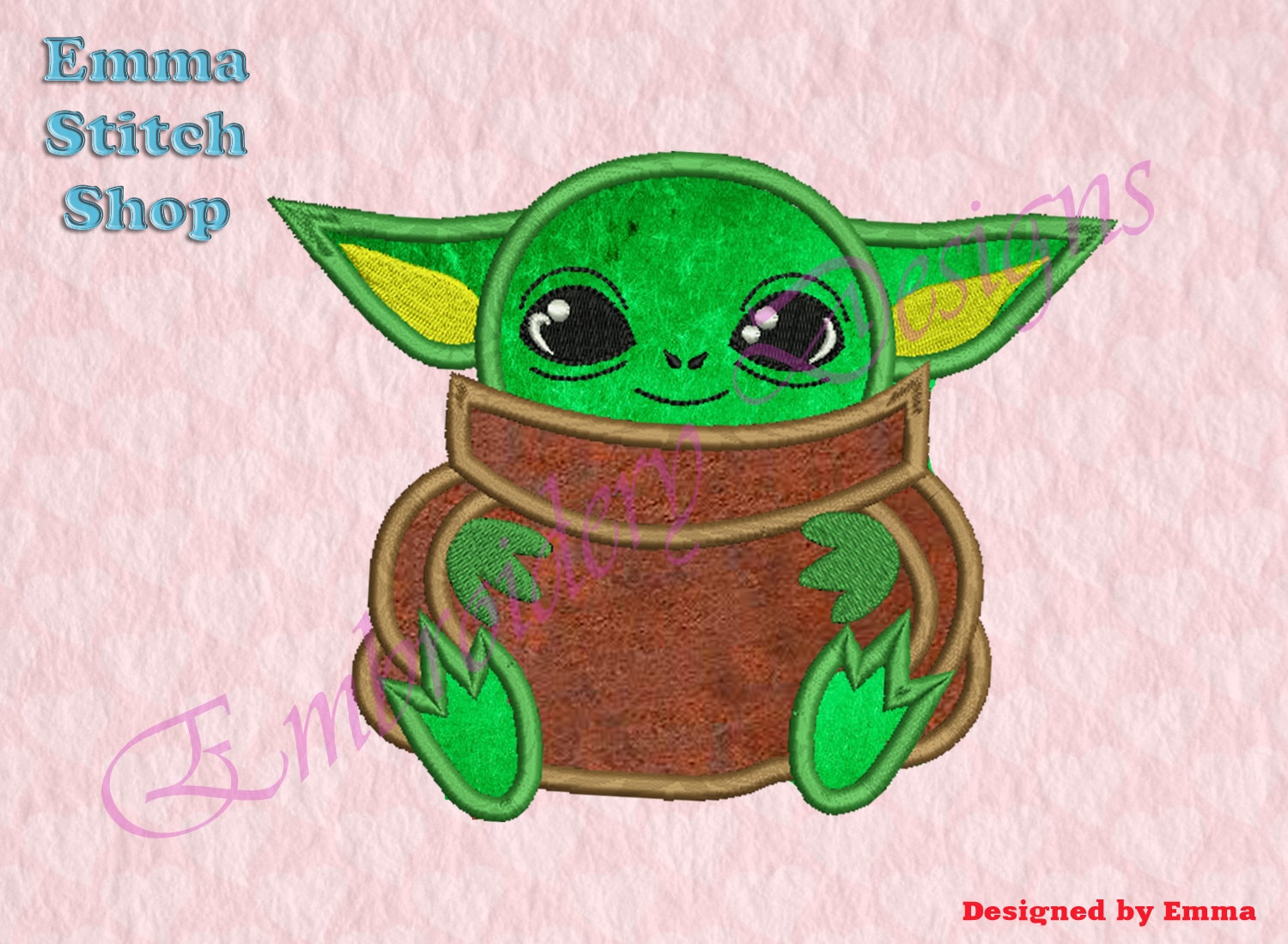 Little alien applique embroidery designs cute alien  etsy