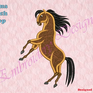 Horse Applique Embroidery Designs, Spirit horse Machine   Embroidery Designs, Digital download file, 8 formats in 4 sizes