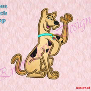 Cool Dog Applique Embroidery Designs, Dog Embroidery Designs, Digital download file, 8 formats in 3 sizes