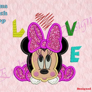 Cartoon Hero Mouse Applique Ricami Disegni, Viso mouse Ricami Disegni, Mouse Bella Applique Ricamo Design