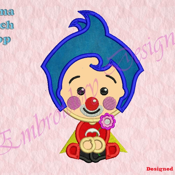 Cute Clown Applique Embroidery Designs, Clown Embroidery Designs,  Machine Embroidery