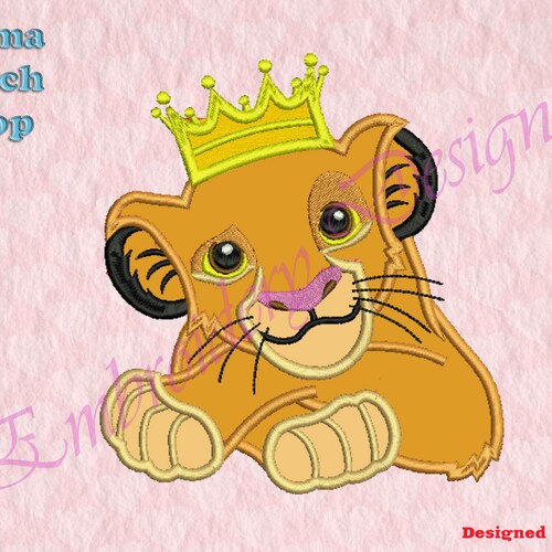 Lion Applique Embroidery Designs Embroidery Designs Digital Etsy