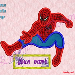 Web-man name Applique Embroidery Designs, Superhero Embroidery Designs, Applique Embroidery Designs, Machine Applique Embroidery Design