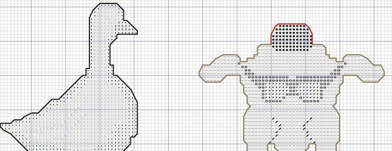 Counted cross stitch pattern Grass Cross-Stitch PDF Instant Download Free shipping