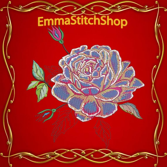 Flowers Machine Embroidery Designs Embroidery Sweatshirt Designs Minimal Floral Cute Flowers Embroidery T-shirt Popular Embroidery Girl Gift