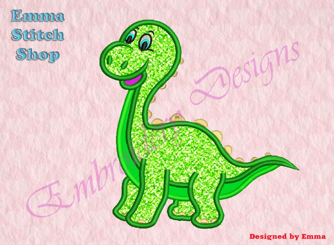 Dino Design Applique Machine Embroidery Designs, Dino Embroidery ...