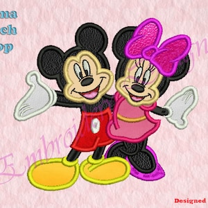 Friends Mouse Applique Embroidery Designs, Cartoon Hero Mouse Embroidery Designs, Applique Embroidery Design, Machine Embroidery Design