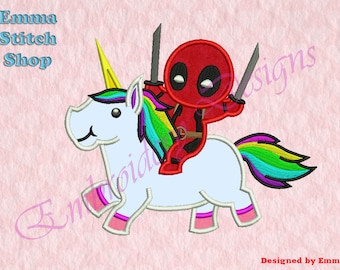 Superhero with Unicorn Applique Embroidery Designs, Superhero Embroidery Designs, Superhero Embroidery Designs, Applique Machine Embroidery