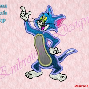 Cat Applique Embroidery Designs, Cartoon Cat  Embroidery Designs, Creative Applique Machine Embroidery Design, Creative Design