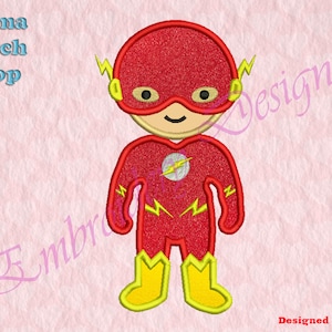 Red Baby Superhero Applique Embroidery Designs, Superhero Embroidery Designs, Superhero Embroidery Designs, Applique Embroidery Designs