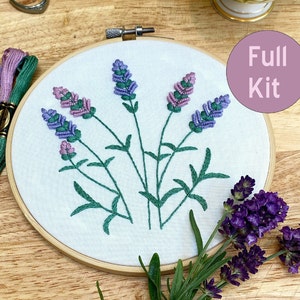 Lavendel Stickdatei, Stickmuster für Anfänger und Fortgeschrittene
