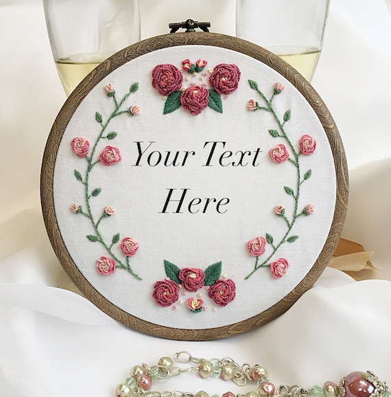 Personalized Wedding Gift Custom Embroidery Wedding or Etsy