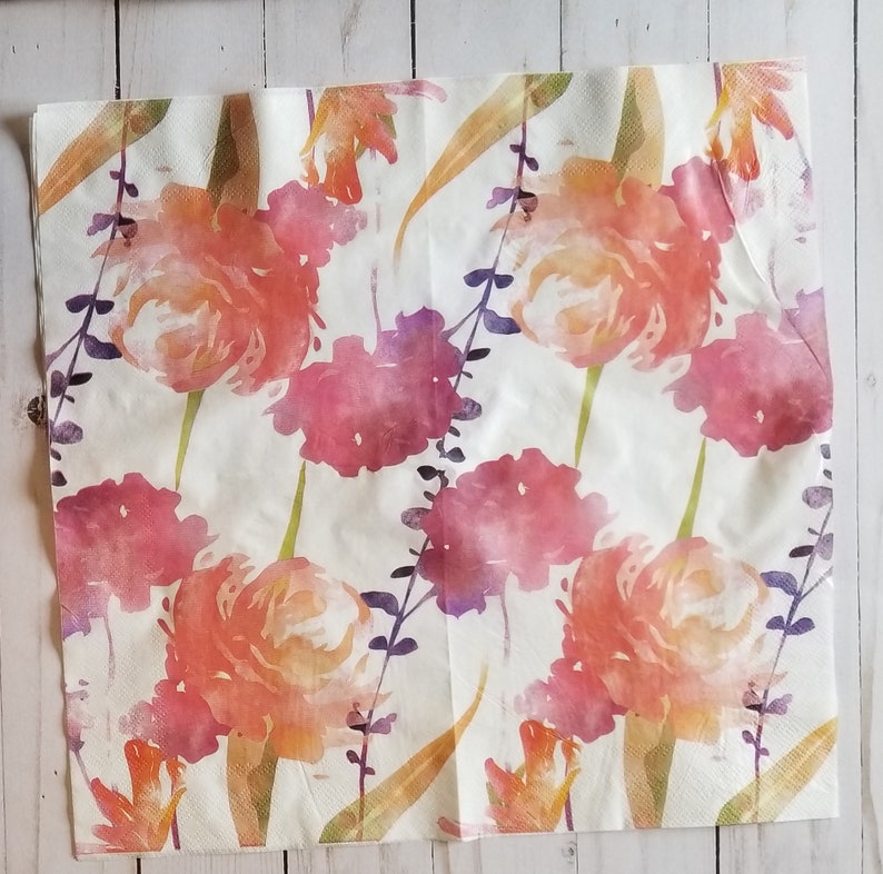 4 Napkins for Decoupage