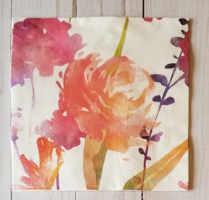 4 Napkins for Decoupage