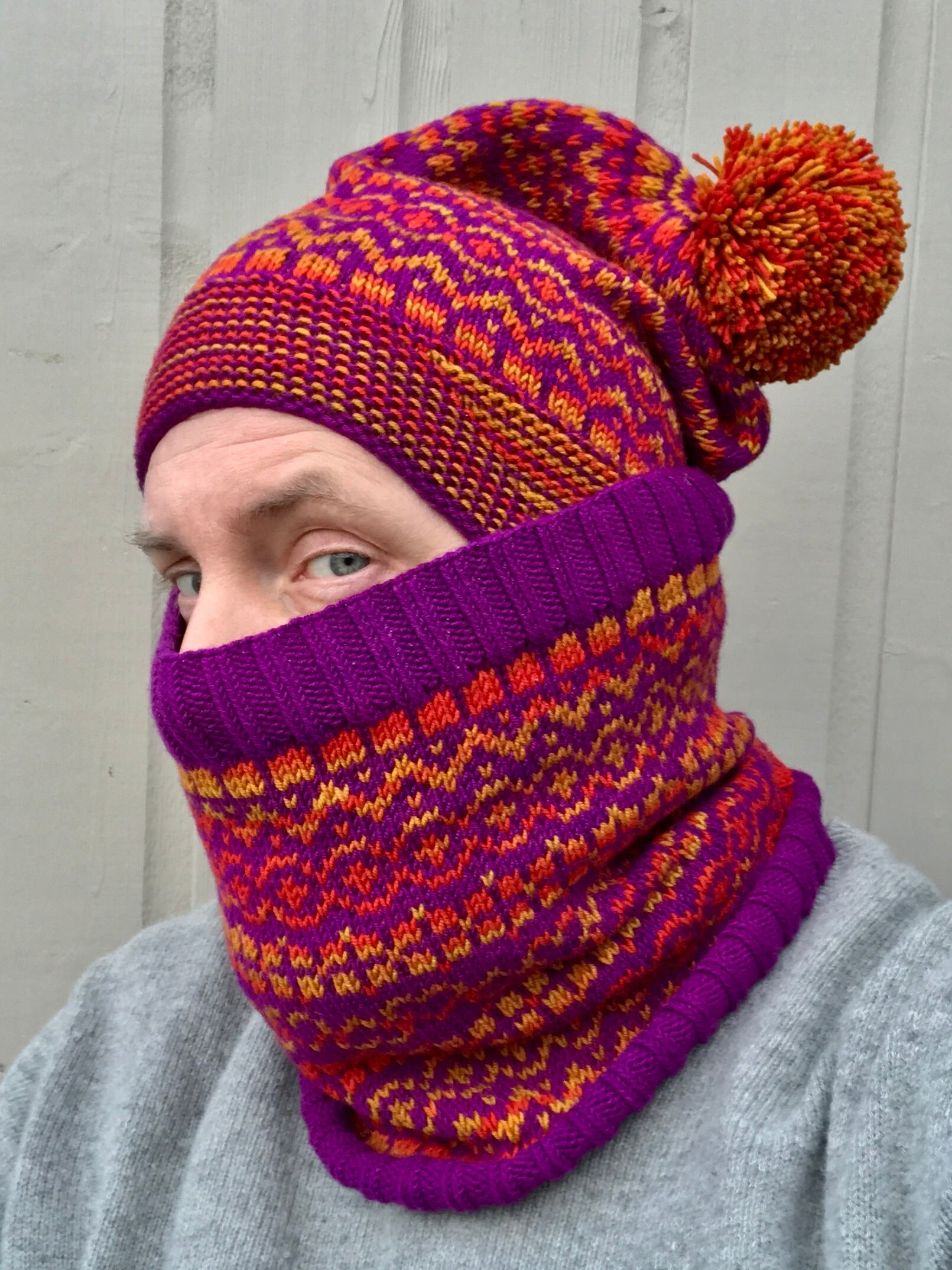 Beanie Hat Knitting Pattern PDF 'vairisle' for DK Etsy UK