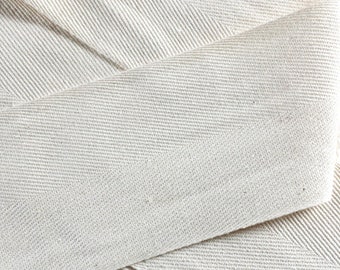 75mm (Wide) Natural/Beige Cotton Herringbone Webbing Tape