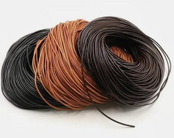 Round Leather Cord- Jewellery Making/ 5meter