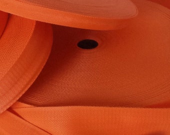 19, 25, 32, 38, 50MM Orange Polypropylene Webbing Tape- Various Lengths