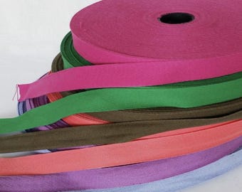25mm Cotton Webbing Bunting Herringbone tape- Multi Colour