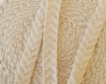 16mm Beige 100% Cotton twill Webbing Tape
