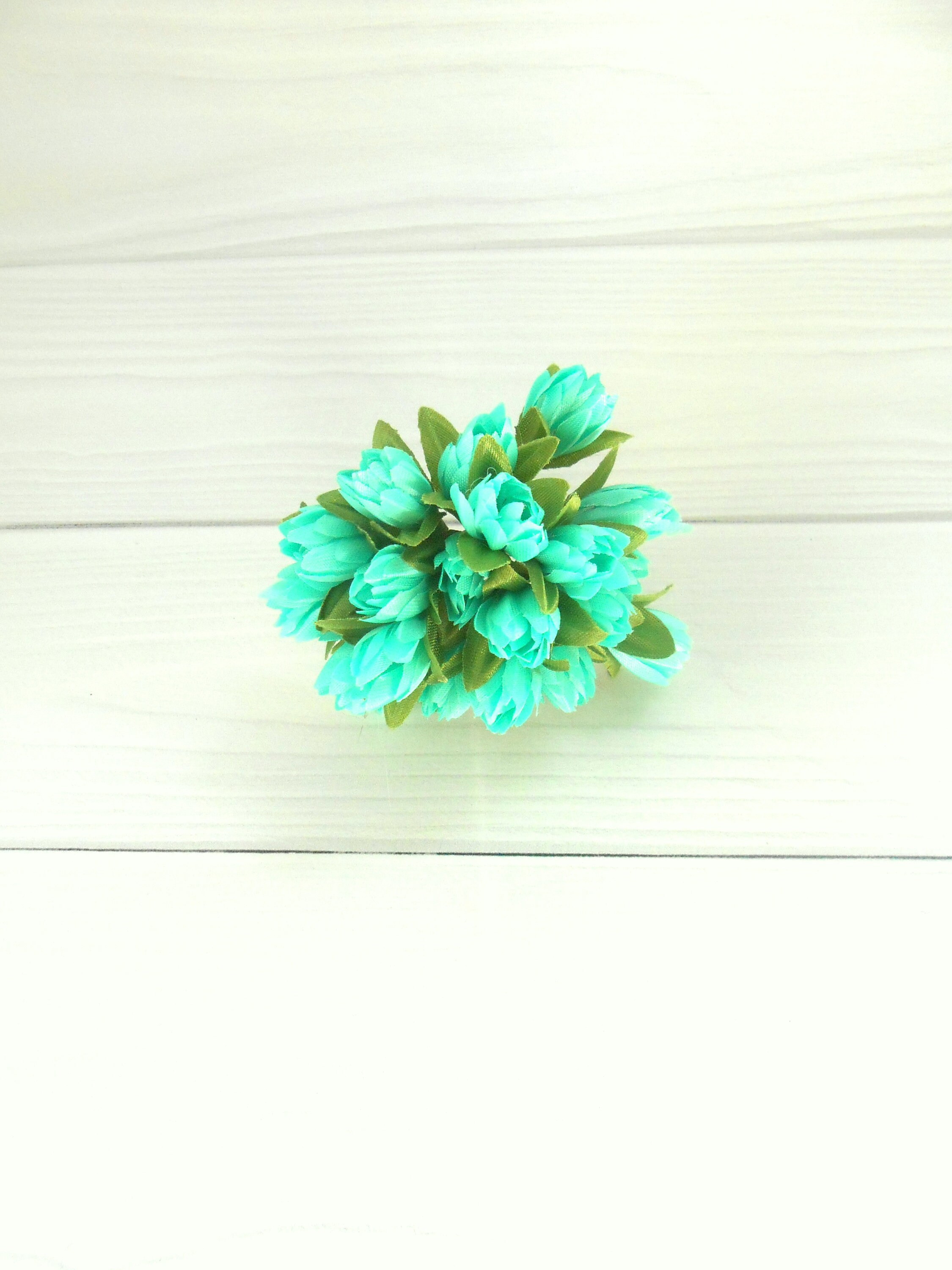 Mint Green Faux Flowers Artificial Flowers Small Fake Dollhouse Flowers