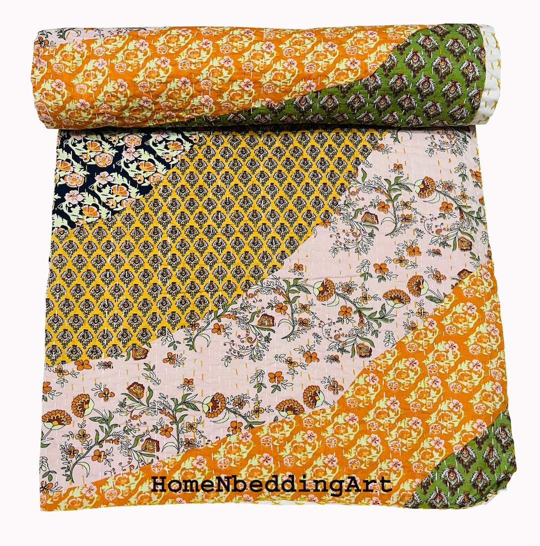 12 PIÈCES INDIEN Vintage Lot de Vente en Gros Kantha Couverture Couette Bohème EUR 247,96 - FR
