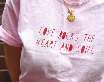 Love rocks T-shirt - wedding, engagement