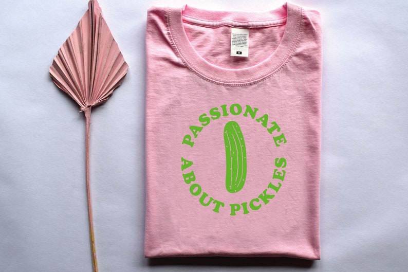 Passionate about pickles T-shirt gherkin, pickle lover image 2