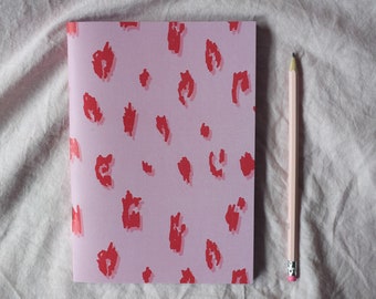 Leopard print printed notebook-journal