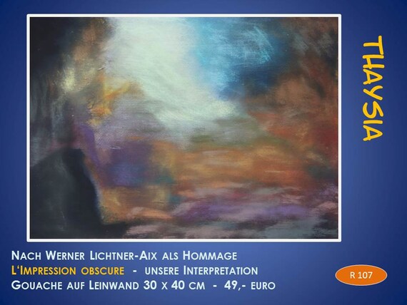 Original Painting By Werner Lichtner Aix Etsy