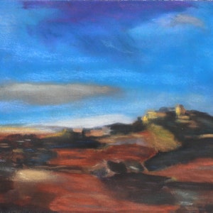Original painting after Werner Lichtner-Aix &quot;Eygalière&quot; 30 x 40 cm
