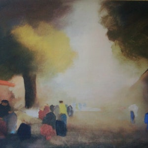 Original painting after Werner Lichtner-Aix &quot;Cours Fabre II&quot; 30 x 40 cm