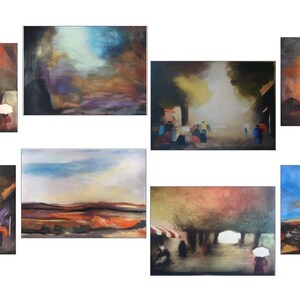 ArtPack Poster-Serie  Motive nach Werner Lichtner-Aix - 8 Mini-Poster im Format DIN A 4, Größe 21 x 30 cm, Karton 300g/qm