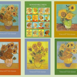 Poster-Serie "Vincent van Gogh" - 6 Poster im Format DIN A 3, Größe 30 x 42 cm, Karton 300g/qm - Aus Impressionisten-Ausstellung - Serie B
