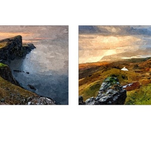 ArtPack Poster-Serie  Motive nach Runkersraith "Isle of Syke" - 2 Mini-Poster im Format DIN A 4, Größe 21 x 30 cm, Karton 300g/qm