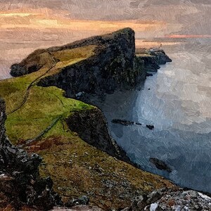 Runkersraith - Presqu’Ile at the Isle Syke - DigiArt print based on a watercolor by Runkersraith - 30 x 40 cm