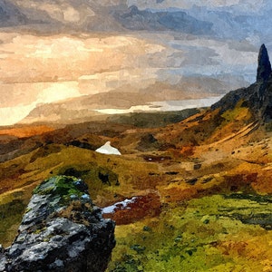 Runkersraith - Isle Syke by Frank Winkler - DigiArt print based on a watercolor by Runkersraith - 30 x 40 cm