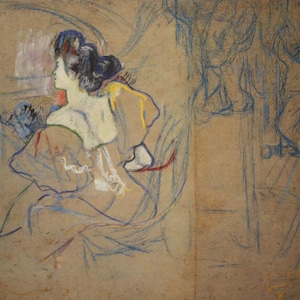 After Henri Toulouse-Lautrec: Facsimile of a lithograph etching &quot;Ballerina&quot; - 21 x 30 cm