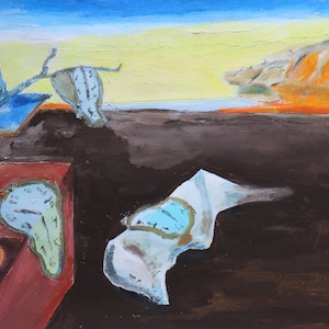 Runkersraith - Temps passant - Homage to Salvador Dali - DigiArt print based on a work by Runkersraith - 30 x 40 cm