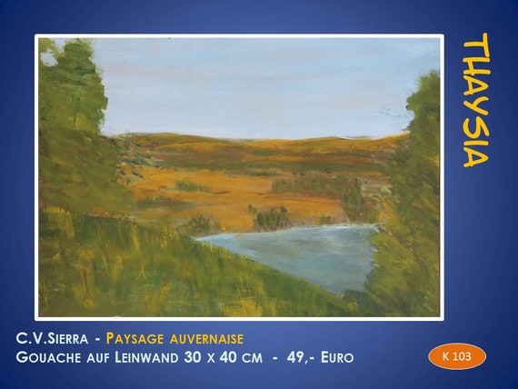 Original Painting By Sandra Higgerty The Valley Gouache On Etsy