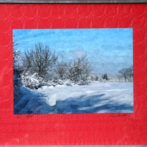 Runkersraith - Winter times - Limited edition 1/5 - DigiArt work 30 x 40 cm in gallery aluminum frame 51 x 71 cm, original, signed