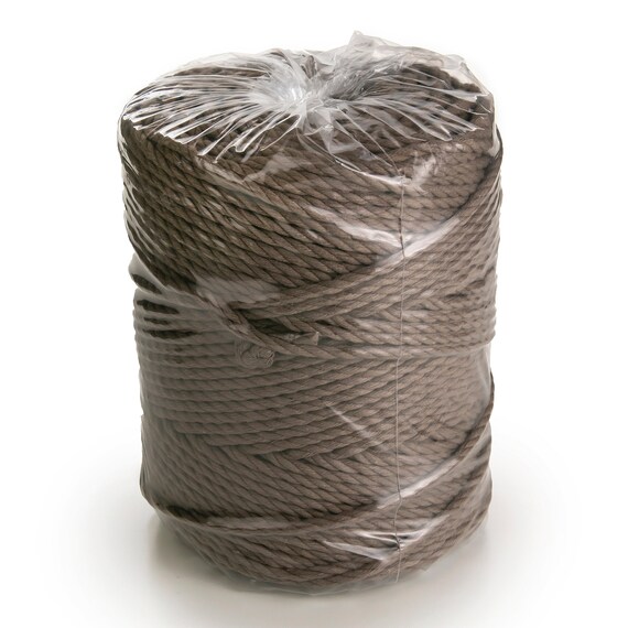 Wall Art MB CORDAS Dark Gray Macrame Rope 4mm Soft Cotton Cord 150m Thick Macrame String for Plant Hangers Dark Gray