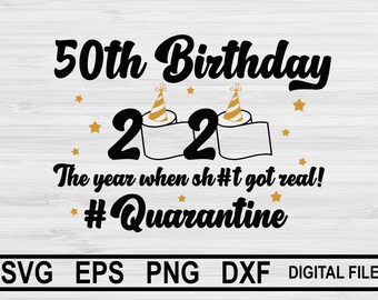Download 50th birthday svg | Etsy