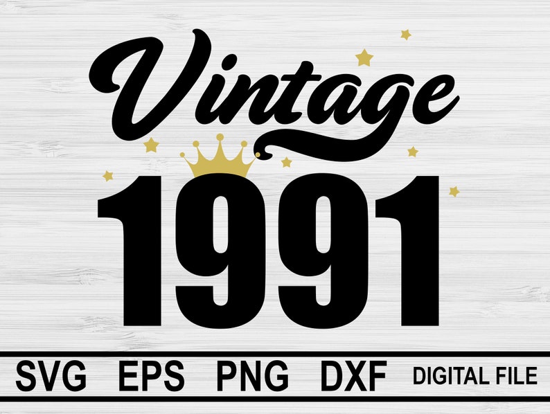 Download Vintage 1991 svg 1991 cumpleaños Svg 1991 svg 29 ...