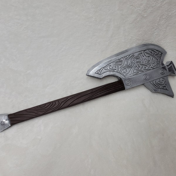 Axe or Bardiche larp cosplay foam weapon, 34.5" long toy, foam ax, bearded axe