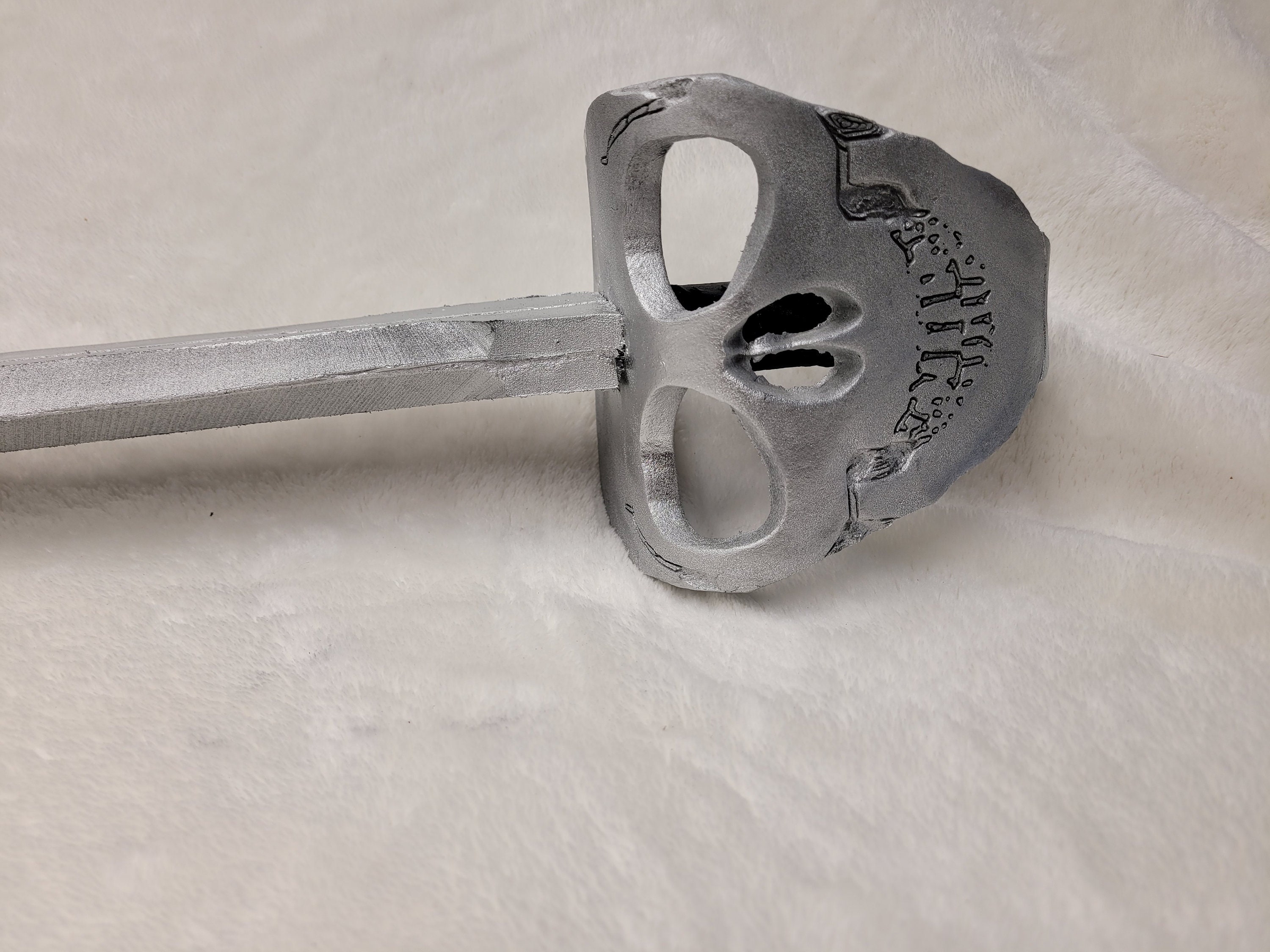 Pirate Cutlass With Skull Handle Basket, Foam Larp Boffer, 26