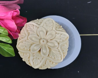 Jittasil Thai Hand Carved Soap Flower 4/" Scented Carving Gift Set PINK ROSE In D