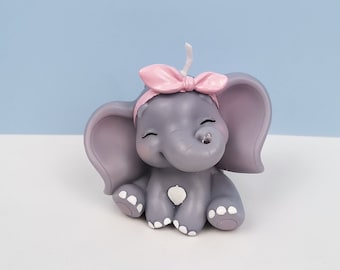 Lucky Elephant Candle Holder Fondant Mold 3D Animal Soap